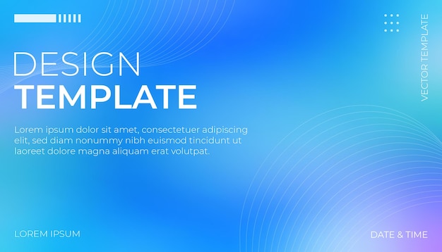 Desing Template Vivid blurred colorful blue wallpaper background