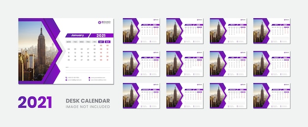 desk calendar 2021
