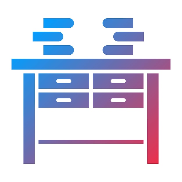 Desk icon vector image Can be used for Productivity