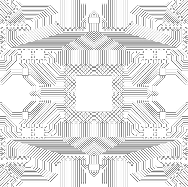 Detailed circuit board line pattern