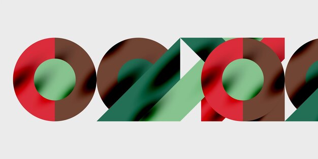 detailed composition of circles semicircles and triangles with glossy effects and smooth gradients a sleek and modern vector design for creative and techinspired projects
