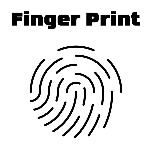 Detailed Fingerprint CloseUp High Resolution Abstract and Artistic
