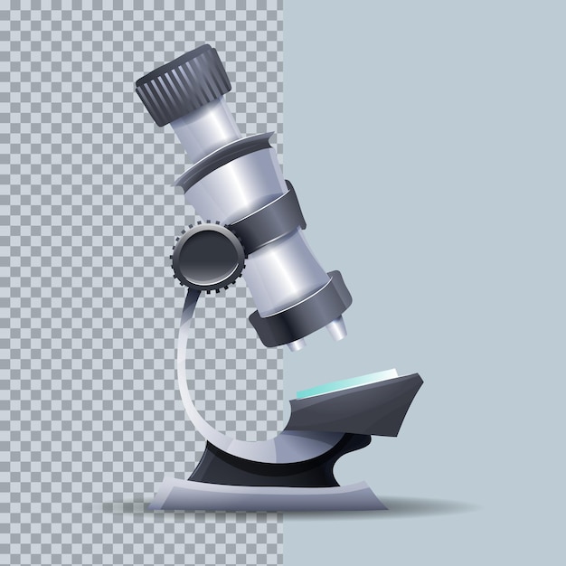 Detailed Illustration of a Modern Microscope