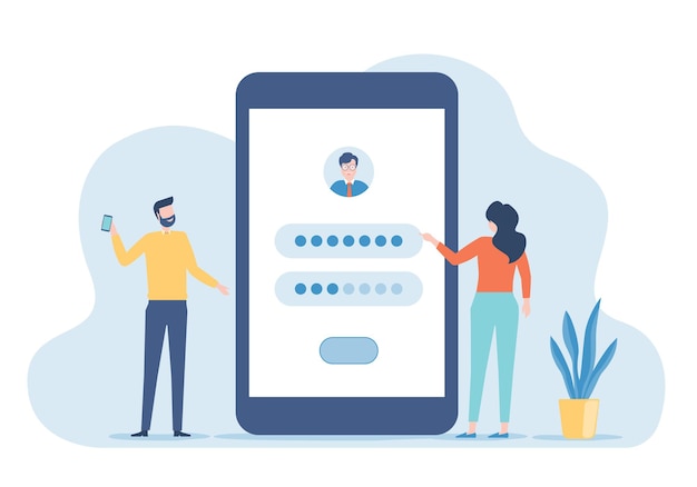 developer team setting for user login application with mobile phone concept
