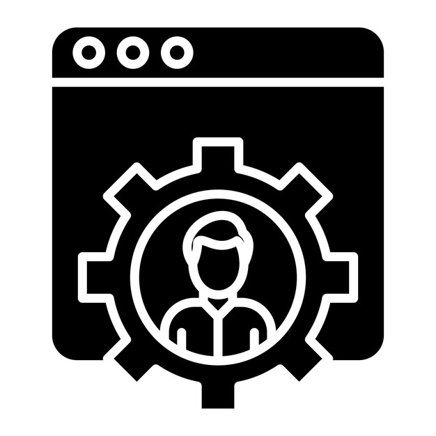 Development Glyph Solid Black Illustration