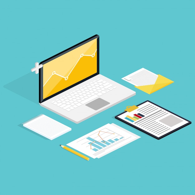 development website statistic illustration