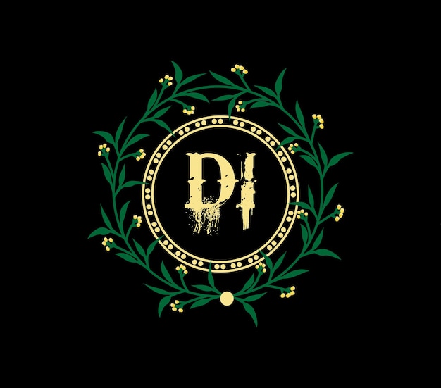 di letter logo design with a circle shape di circle and cube shape logo design di monogram busine