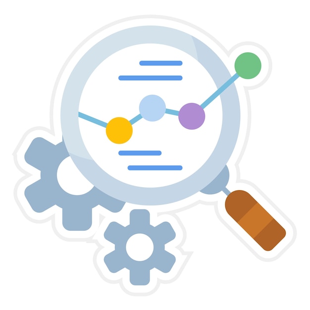 diagnostic analytics icon vector image can be used for big data