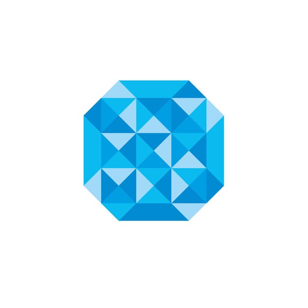 Diamond Gemstone Vector Logo Template Illustration Design