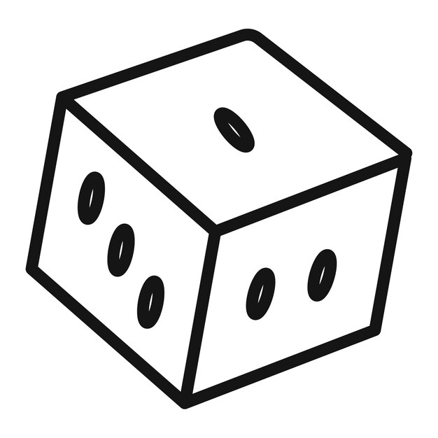 Dice Game Icon for Entertainment and Casino Apps