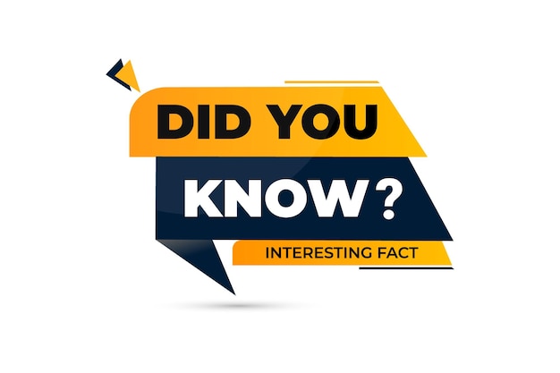 Did you know Interesting fact vector element