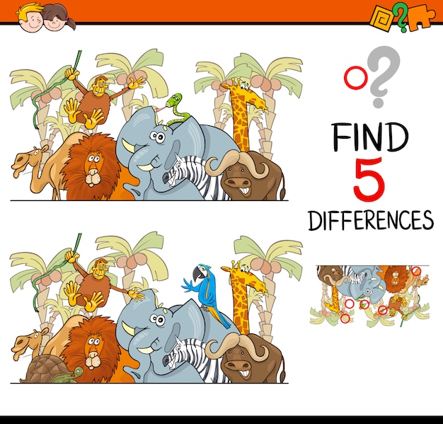 differences activity for kids