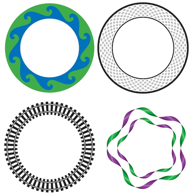 diffrent type of vector circle design decorative round palm hand desigen wooden style mandala styl