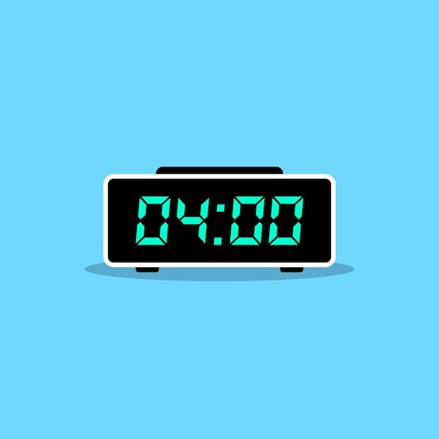 digital clock icon vector design illustration