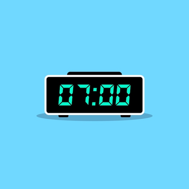 digital clock icon vector design illustration