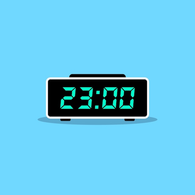 digital clock icon vector design illustration