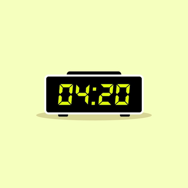 digital clock icon vector design illustration