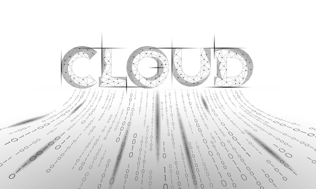Digital computing online storage technology concept