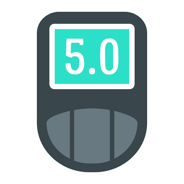 digital glucometer icon flat illustration of digital glucometer vector icon for web design