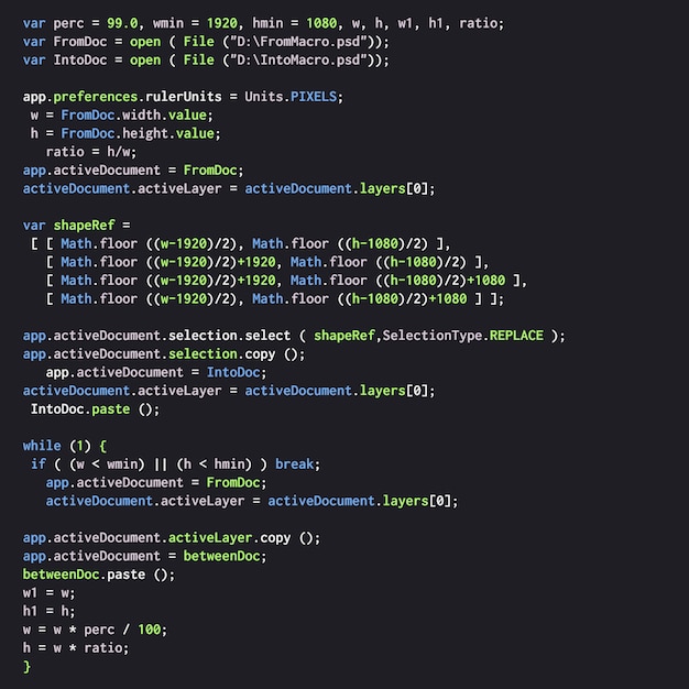 Digital java kode tekst.