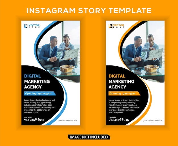 Digital marketing corporate facebook and instagram story template