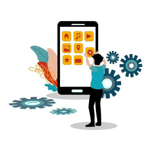 Digital marketing illustration