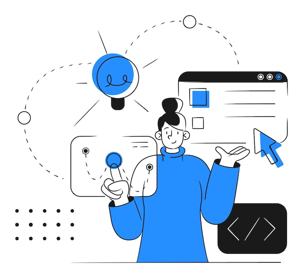 Digital marketing specialist presenting online strategies