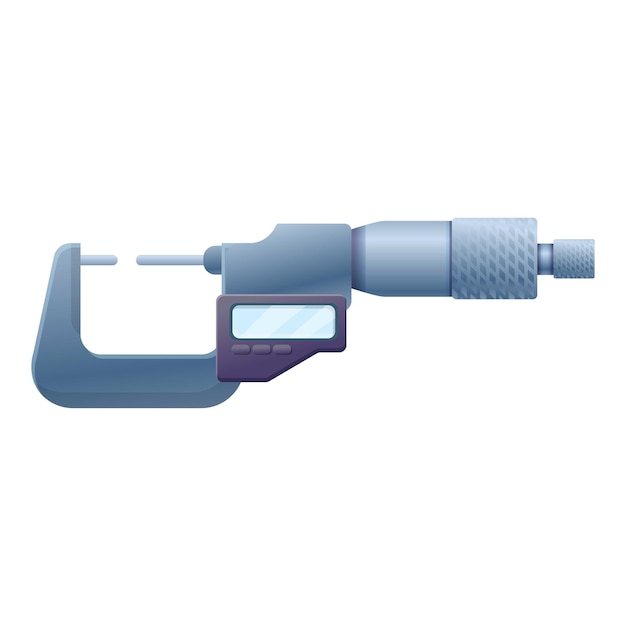Digital micrometer icon Cartoon of digital micrometer vector icon for web design isolated on white background