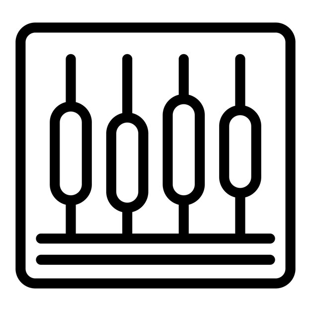 Digital money icon outline vector Digital financial