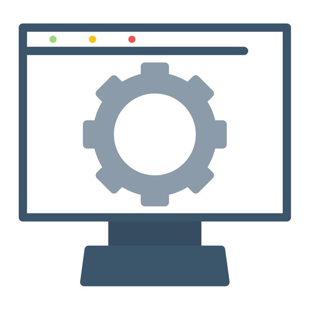Digital Platform Flat Illustration