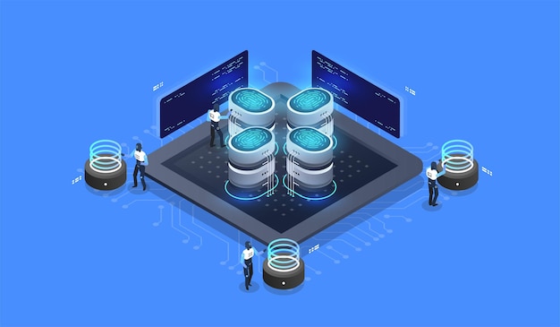 digital security access with biometrics data.