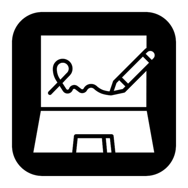 Digital Signature icon vector image Can be used for Information Security