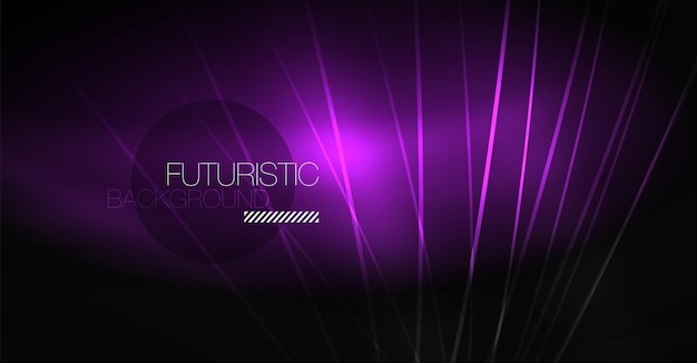 Digital technology abstract background neon geometric design Abstract glowing lines Colorful techno background Futuristic shape