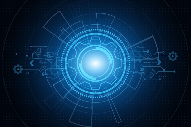 digital technology and engineering digital telecoms concept Hitechfuturistic technology background vector illustration