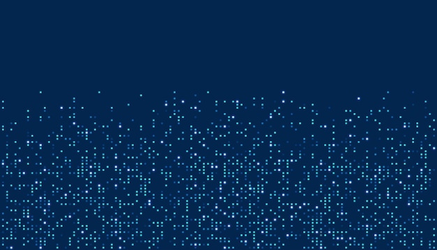 Digital technology background Digital data dots bllue pattern pixel background