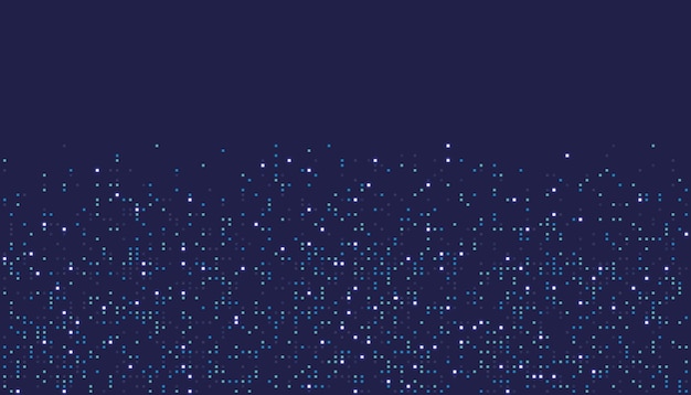 Digital technology background Digital data dots bllue pattern pixel background