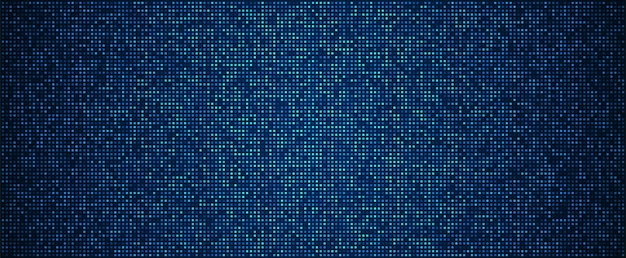 Digital teknologi baggrund Digital data firkantet blåt mønster pixel baggrund