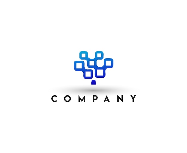 Digital Tree Logo Data Tree Logo