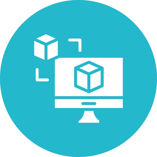 digital twin icon vector image can be used for digital disruption