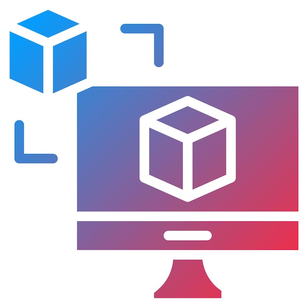digital twin icon vector image can be used for digital disruption