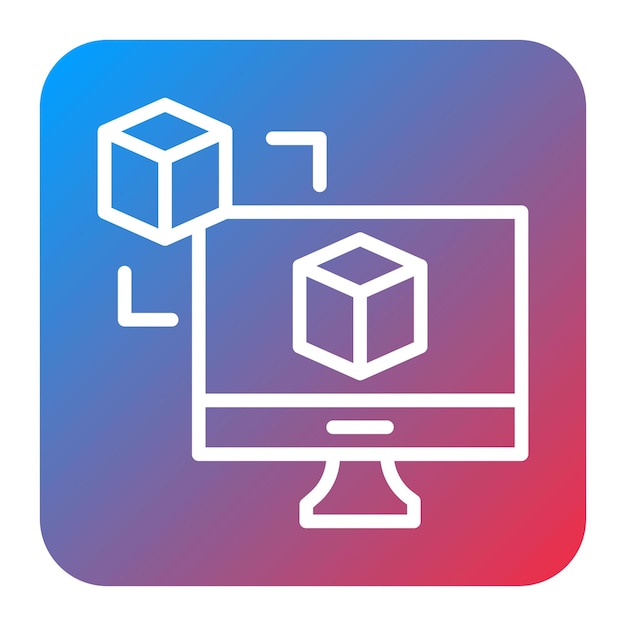 digital twin icon vector image can be used for digital disruption