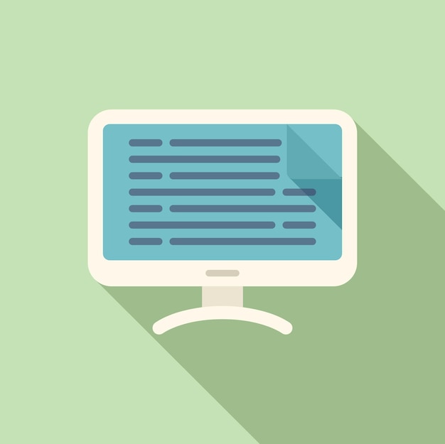 Digital webinar icon flat vector Online people Web course