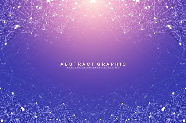 digits network and connection background 
