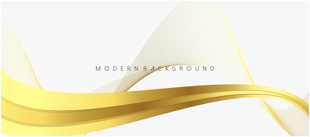 Dimension layers background gold line decoration