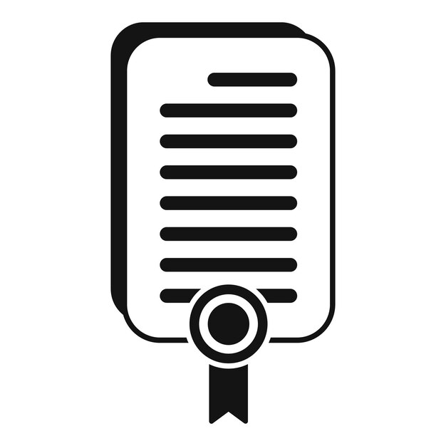 Diploma seeking job icon simple vector Career search