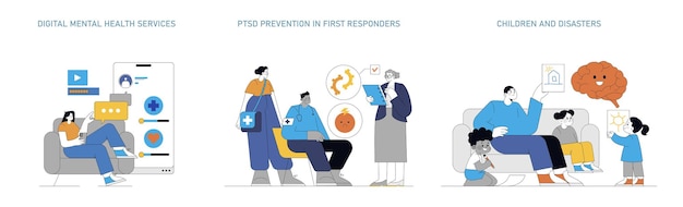 disaster psychology set coping strategies for digital mental health ptsd prevention in first