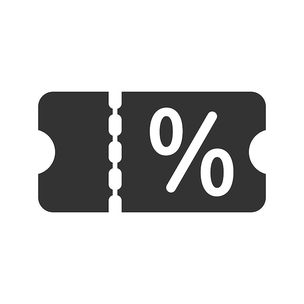 Discount coupon icon