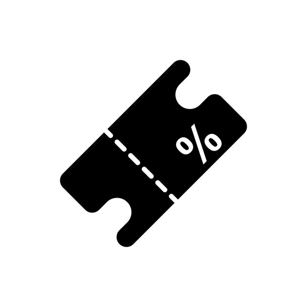 Discount simple flat icon vector illustration Sale icon vector Percentage icon vector