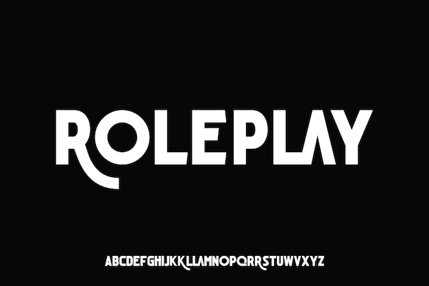Display alphabet font vector design suitable for headline poster logo magazine and many more