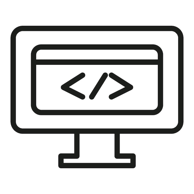 Display Code Icon for Software Development Guides and Programming Interfaces